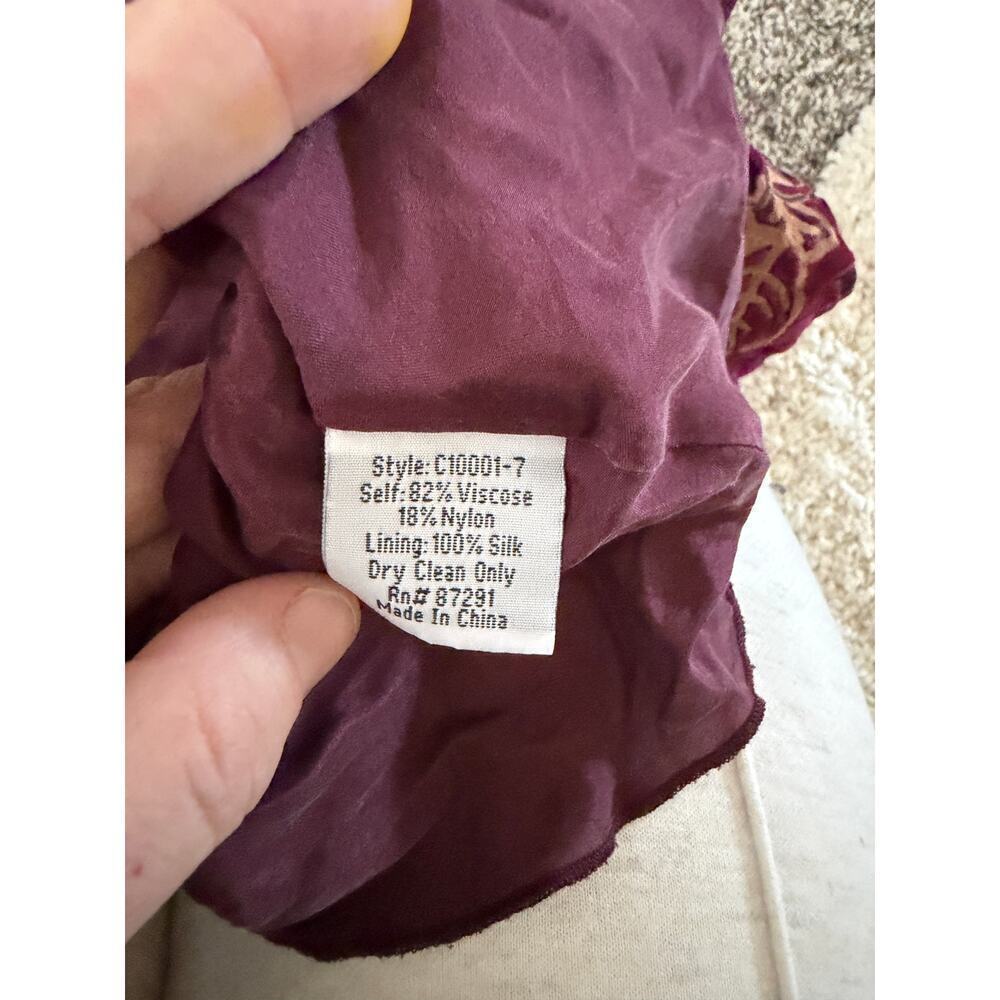 JOHNNY WAS velvet mini dress women's size L - Picture 6 of 8